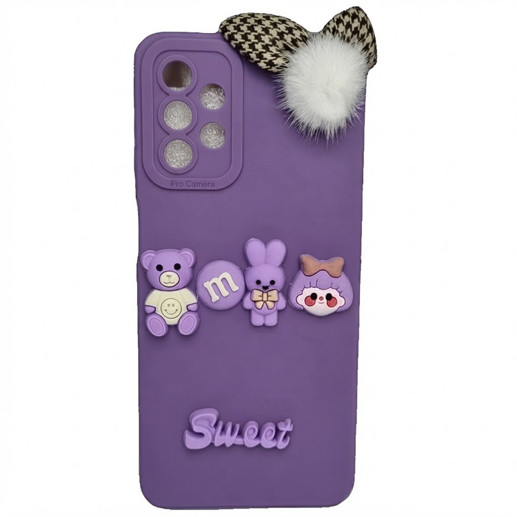 کاور طرح عروسکی برجسته مدل sweet مناسب برای گوشی موبایل سامسونگ Galaxy A32 5G