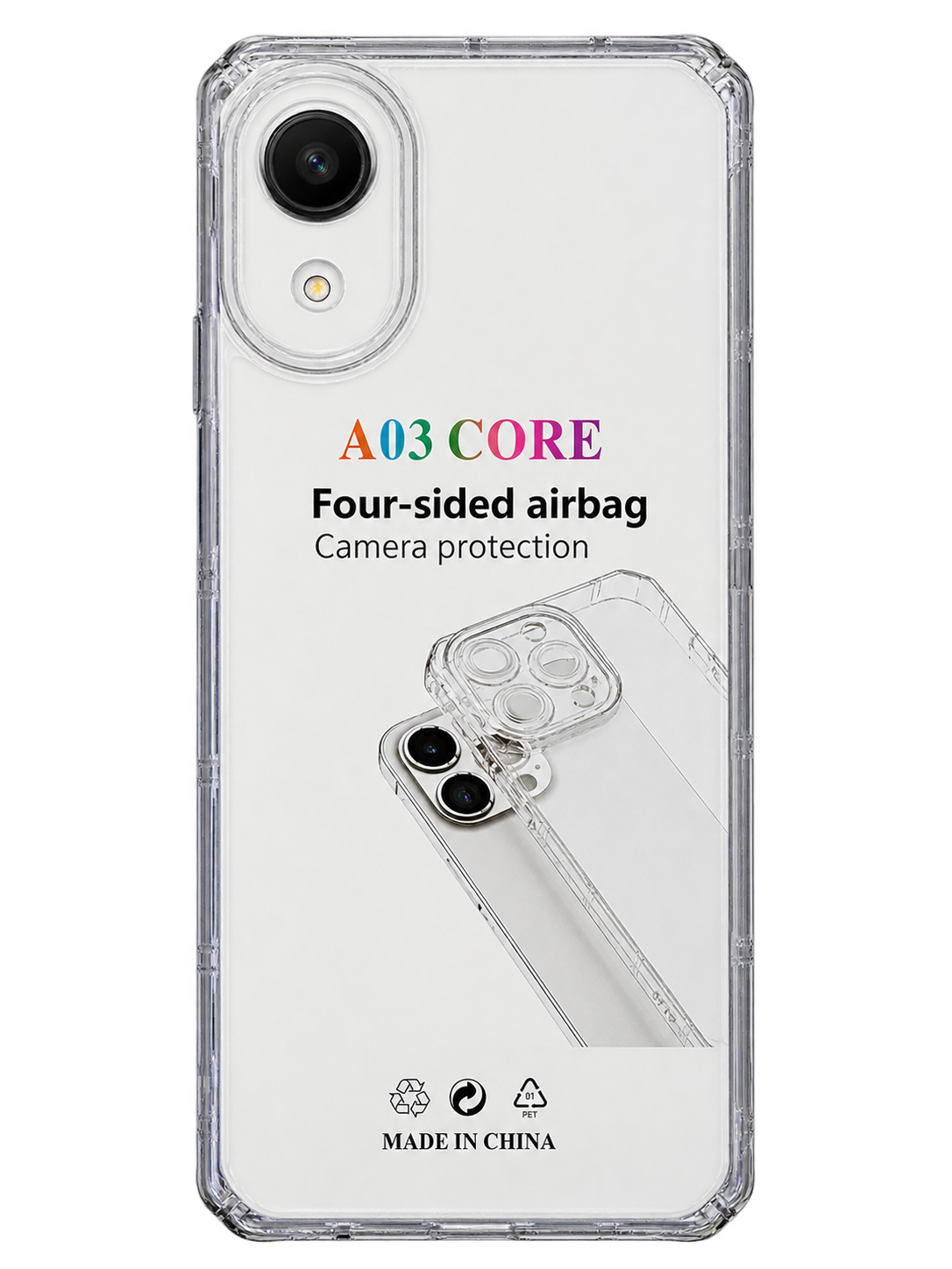قاب ژله ای شفاف مناسب برای گوشی موبایل سامسونگ Galaxy A03 Core