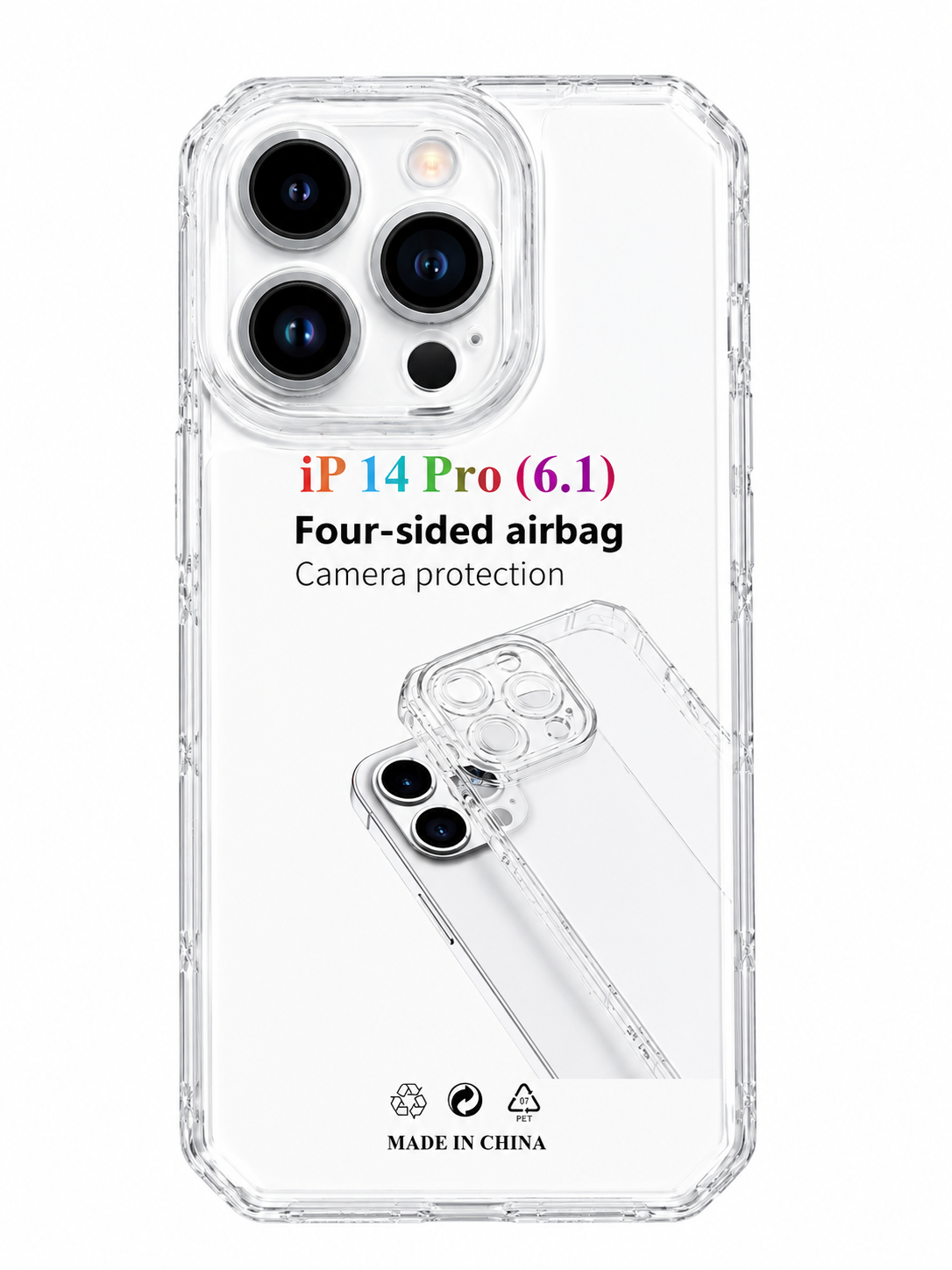 قاب ژله ای شفاف مناسب برای گوشی موبایل اپل Iphone 14 Pro